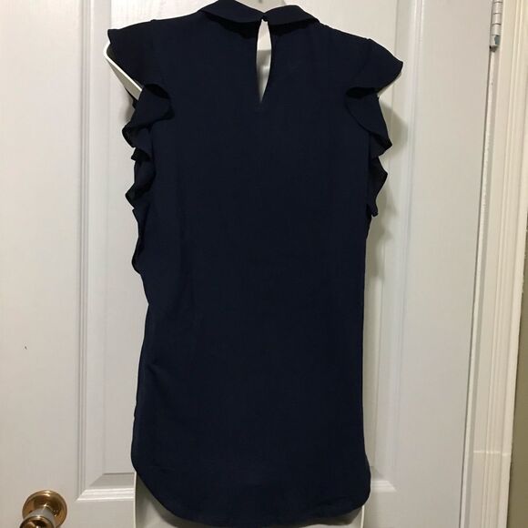 New RW&CO Blouse Ruffles Sleeveless Top Xxs - Picture 4 of 11
